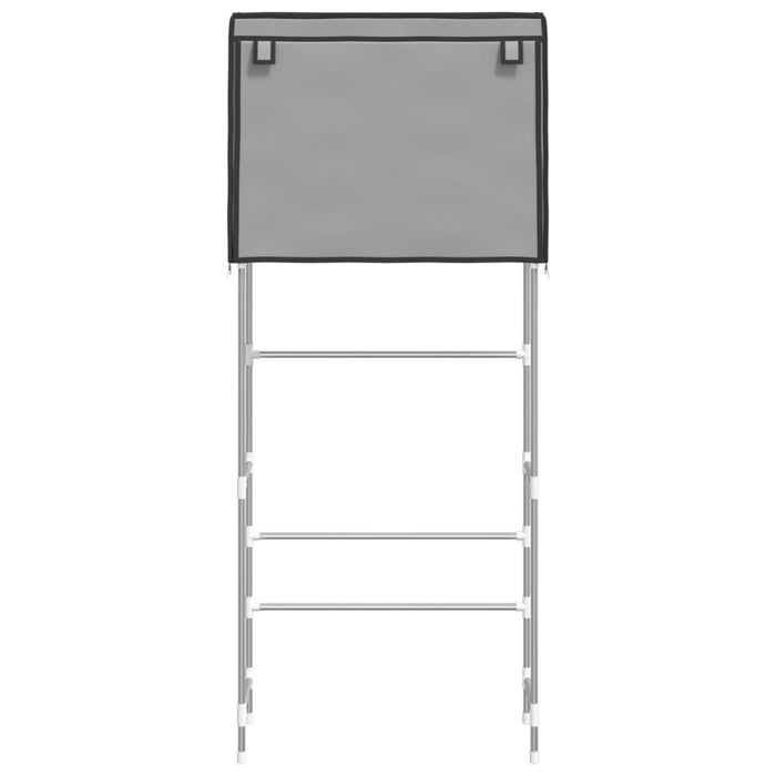 Rastrelliera Lavatrice 2 Livelli Grigia 71x29,5x170,5 cm Ferro cod mxl 40563