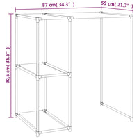 Rastrelliera per Lavatrice Nera 87x55x90,5 cm Ferro 343145