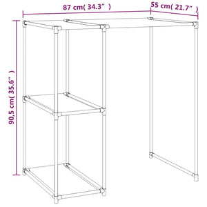 Rastrelliera per Lavatrice Crema 87x55x90,5 cm Ferro 343147