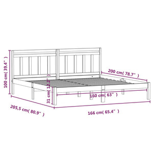 Giroletto in Legno Massello di Pino 160x200 cm cod mxl 57922