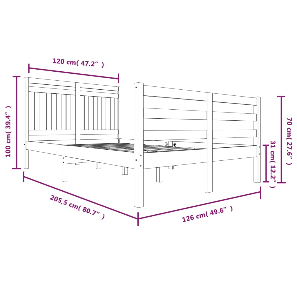 Giroletto in Legno Massello 120x200 cm cod mxl 54366