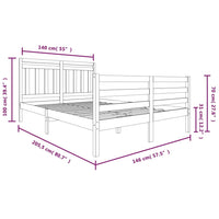 Giroletto Bianco in Legno Massello 140x200 cm cod mxl 59883