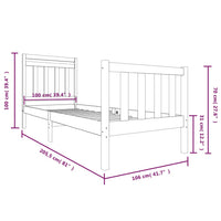 Giroletto in Legno Massello 100x200 cm 3100709