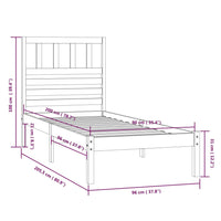 Giroletto in Legno Massello di Pino 90x200 cm cod mxl 64996