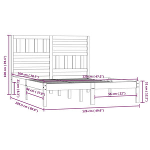 Giroletto in Legno Massello di Pino 120x200 cm cod mxl 64947