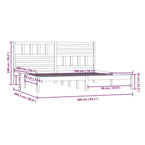 Giroletto Miele in Legno Massello 200x200 cm 3101046