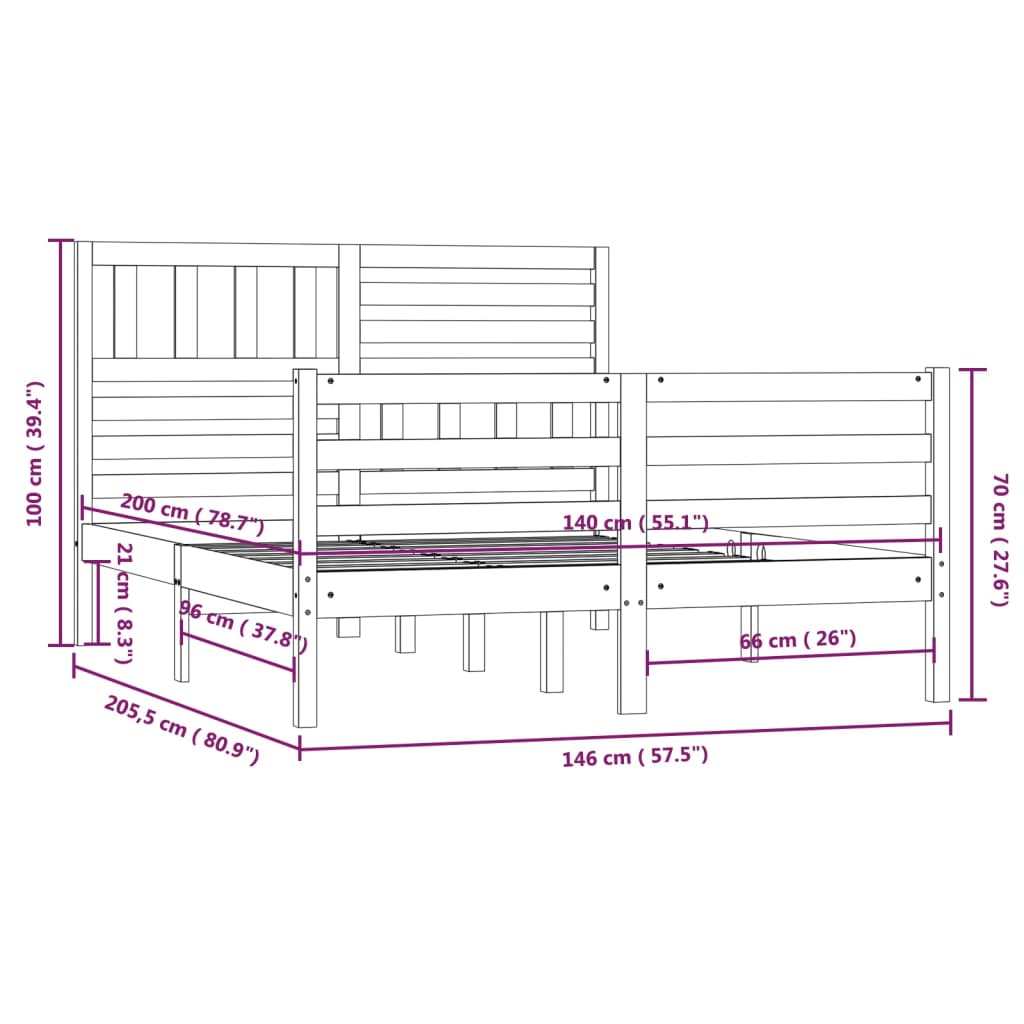 Giroletto in Legno Massello 140x200 cm cod mxl 58322