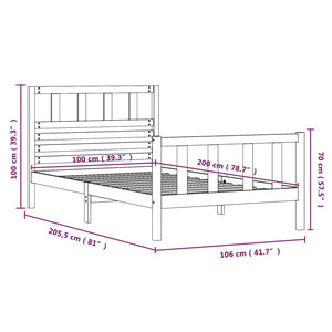 Giroletto in Legno Massello 100x200 cm 3101143