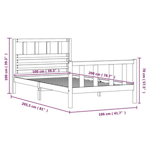 Giroletto Nero in Legno Massello 100x200 cm cod mxl 53822