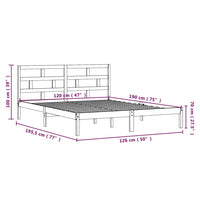 Giroletto in Legno Massello 120x190 cm 4FT Small Double cod mxl 64567