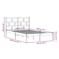 Giroletto in Legno Massello di Pino 120x200 cm cod mxl 61909