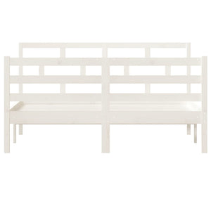 Giroletto Bianco in Legno Massello di Pino 140x190 cm 3101264