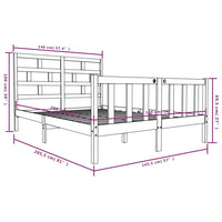 Giroletto in Legno Massello di Pino 140x200 cm cod mxl 57041