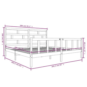 Giroletto in Legno Massello di Pino 200x200 cm cod mxl 56262