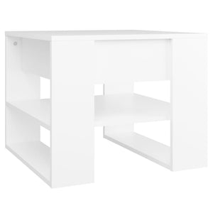 Tavolino da Salotto Bianco 55,5x55x45 cm in Legno Multistrato cod mxl 5865