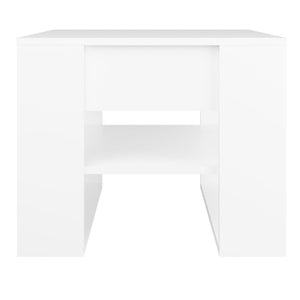 Tavolino da Salotto Bianco 55,5x55x45 cm in Legno Multistrato cod mxl 5865