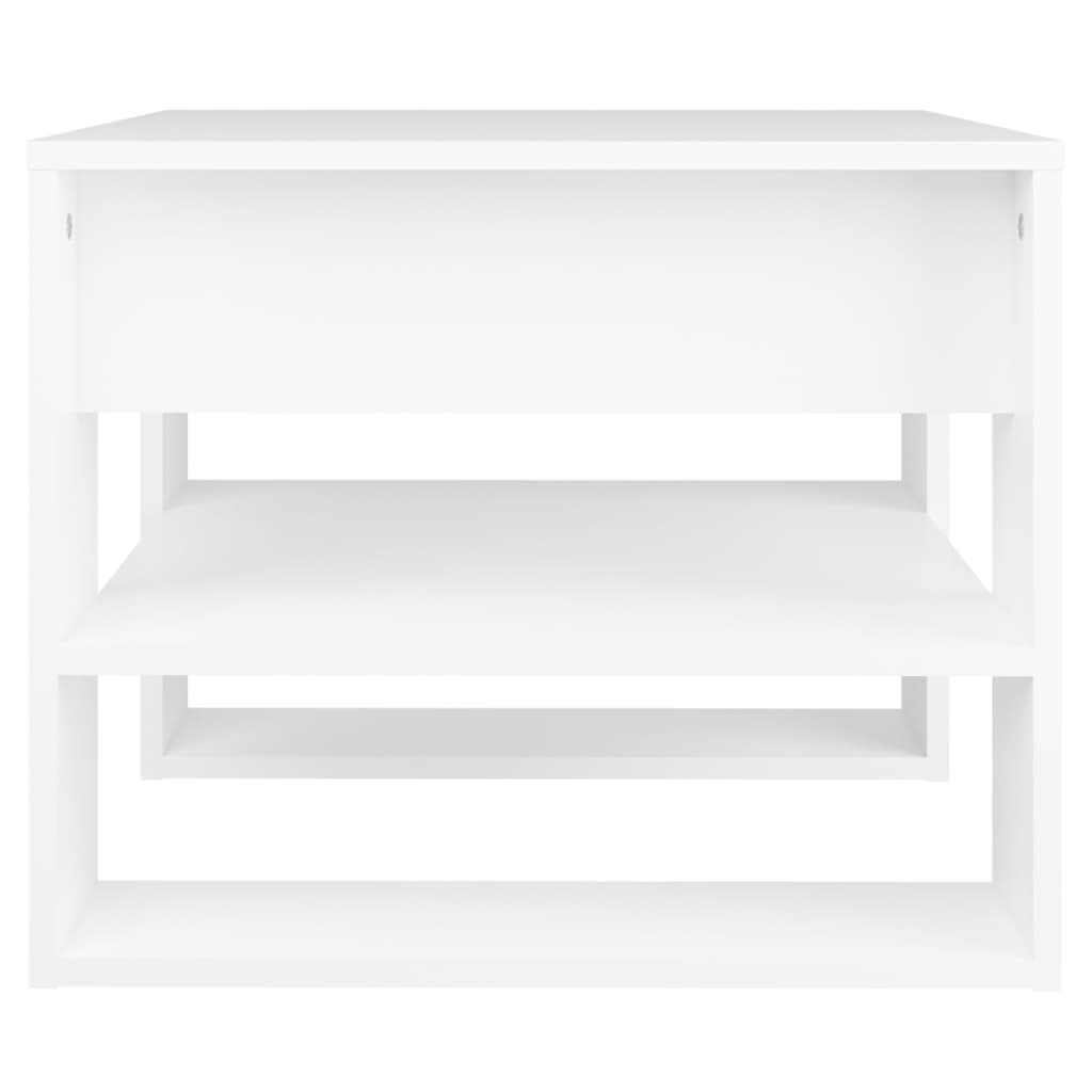 Tavolino da Salotto Bianco 55,5x55x45 cm in Legno Multistrato cod mxl 5865