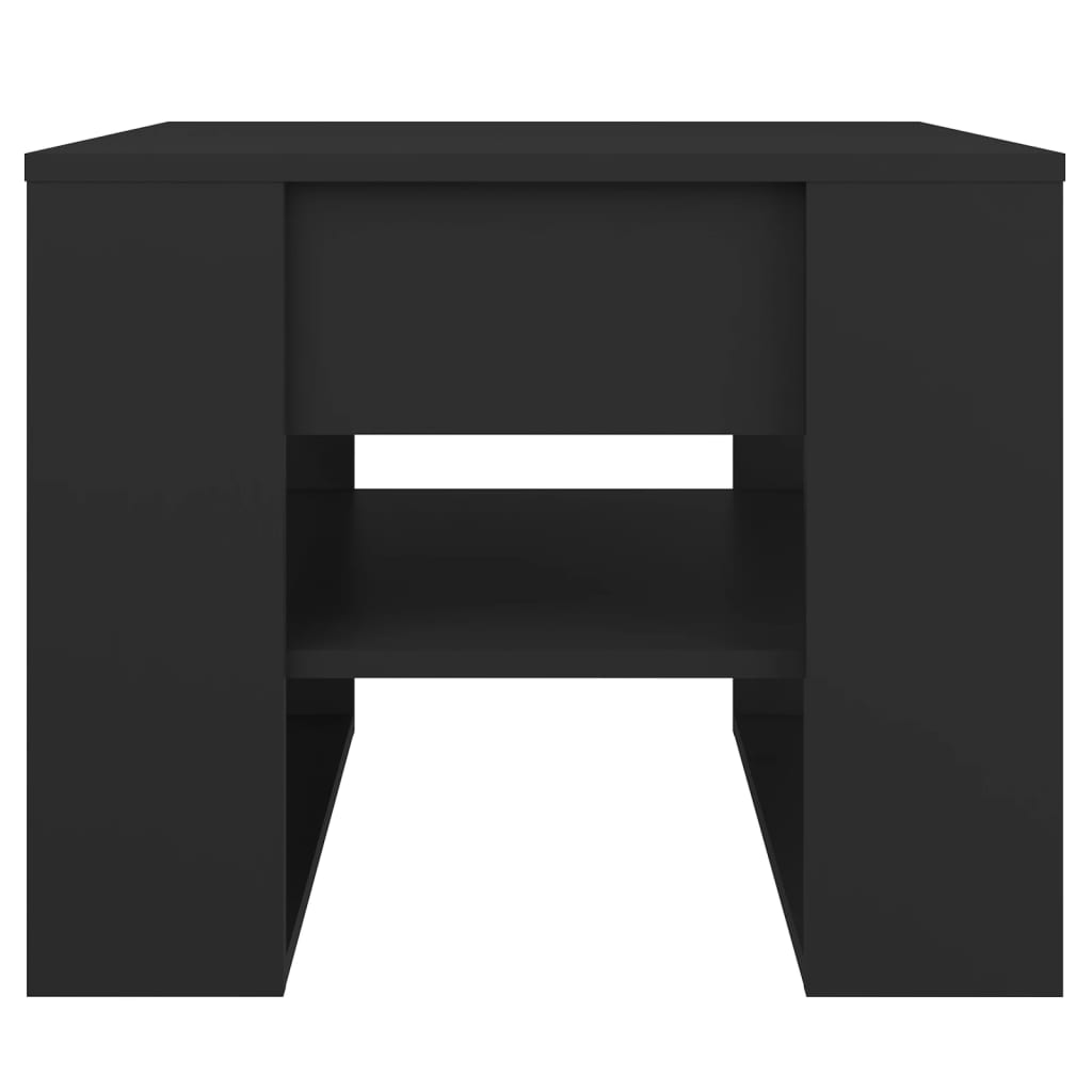 Tavolino da Salotto Nero 55,5x55x45 cm in Legno Multistrato cod mxl 20736