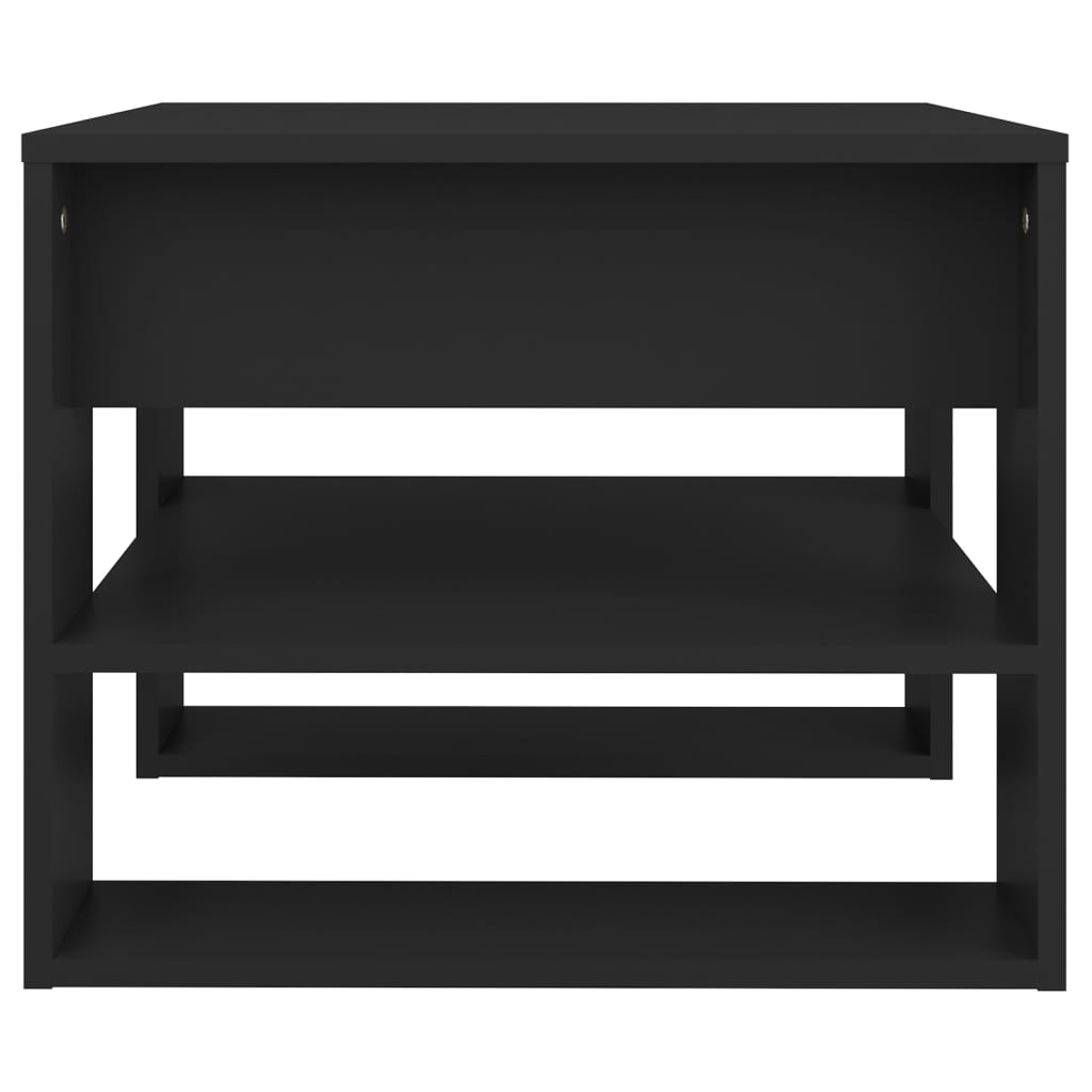 Tavolino da Salotto Nero 55,5x55x45 cm in Legno Multistrato cod mxl 20736