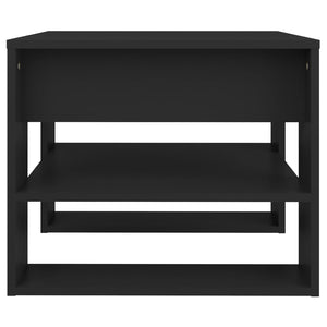 Tavolino da Salotto Nero 55,5x55x45 cm in Legno Multistrato cod mxl 20736