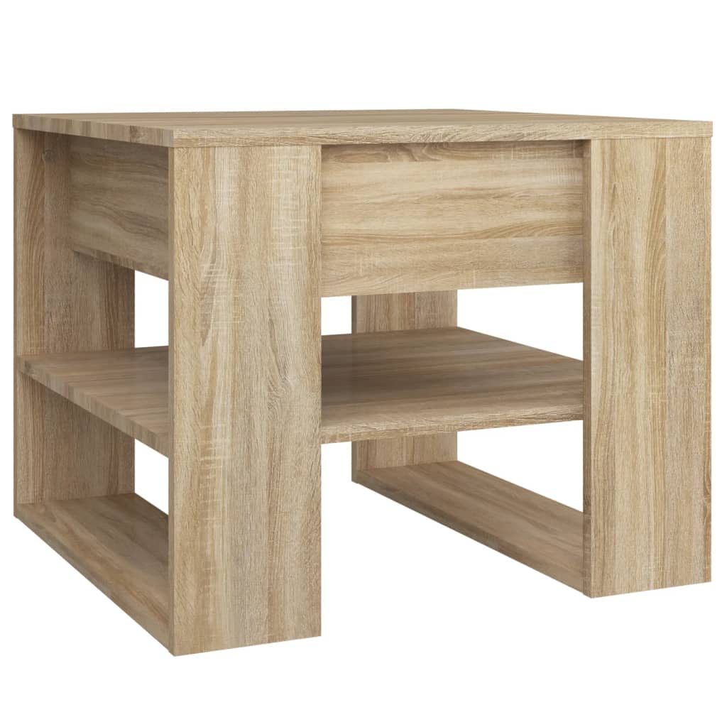 Tavolino Salotto Rovere Sonoma 55,5x55x45 cm Legno Multistrato 810911