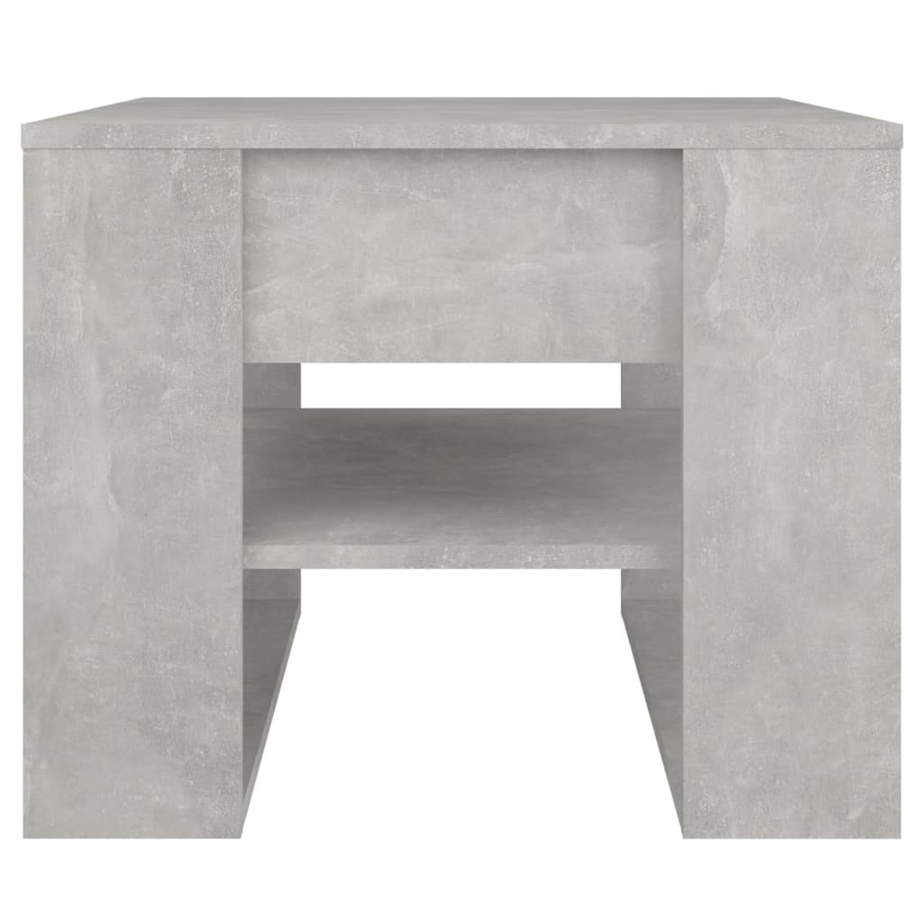 Tavolino Salotto Grigio Cemento 55,5x55x45 cm Legno Multistrato 810912