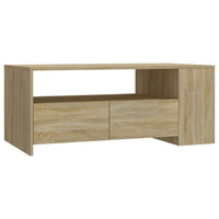 Tavolino da Salotto Rovere Sonoma 102x55x42cm Legno Compensato cod mxl 29724