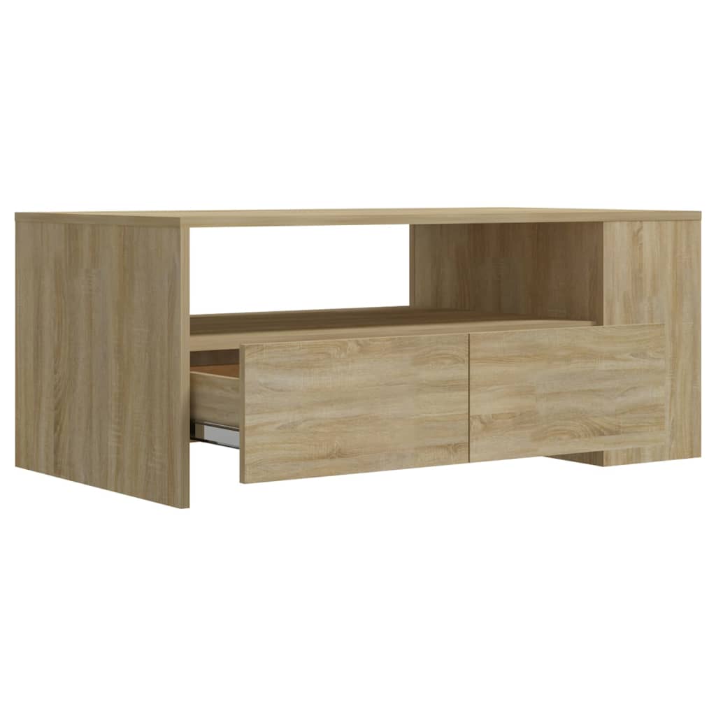 Tavolino da Salotto Rovere Sonoma 102x55x42cm Legno Compensato 810920