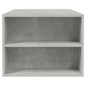 Tavolino Salotto Grigio Cemento 102x55x42 cm Legno Compensato 810921