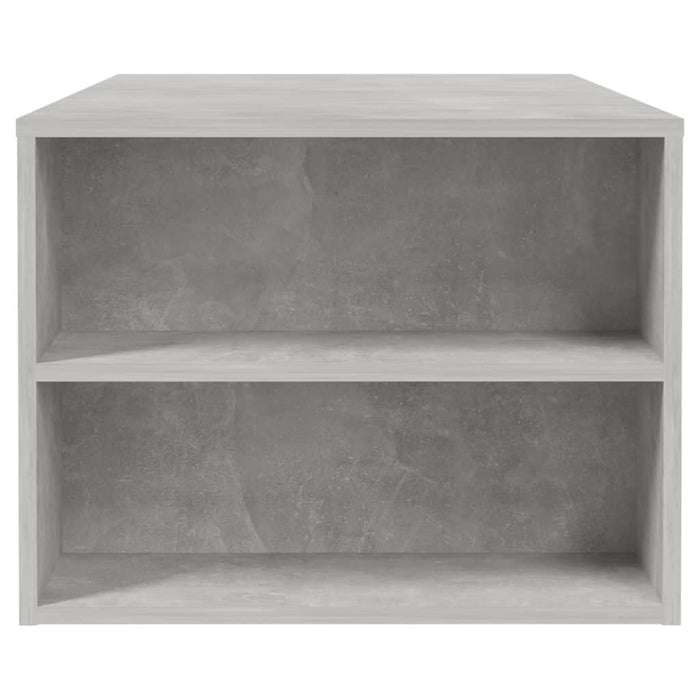 Tavolino Salotto Grigio Cemento 102x55x42 cm Legno Compensato 810921