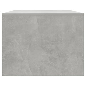 Tavolino Salotto Grigio Cemento 102x55x42 cm Legno Compensato 810921