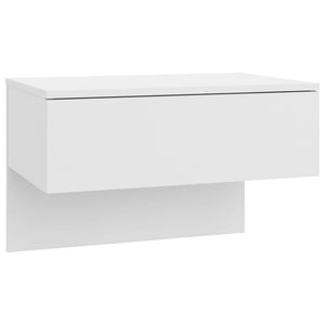 Comodino a Muro 2pz Bianco in Legno Multistrato cod mxl 30952