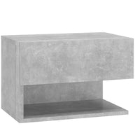 Comodini a Muro 2pz Grigio Cemento in Legno Multistrato cod mxl 30996