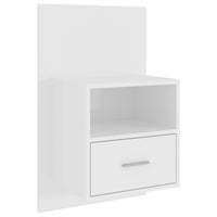 Comodino a Muro Bianco Lucido cod mxl 30814