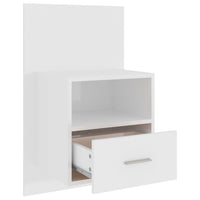 Comodino a Muro Bianco Lucido cod mxl 30814