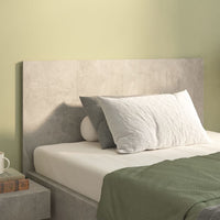 Testiera Letto Grigio Cemento 120x1,5x80cm in Legno Multistrato cod mxl 52097