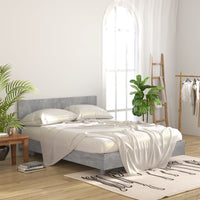 Testiera Letto Grigio Cemento 160x1,5x80cm in Legno Multistrato 811038