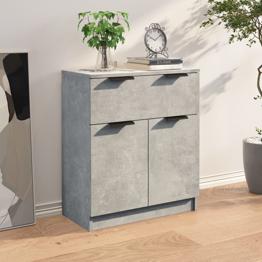 Credenza Grigio Cemento 60x30x70 cm in Legno Multistrato 811092