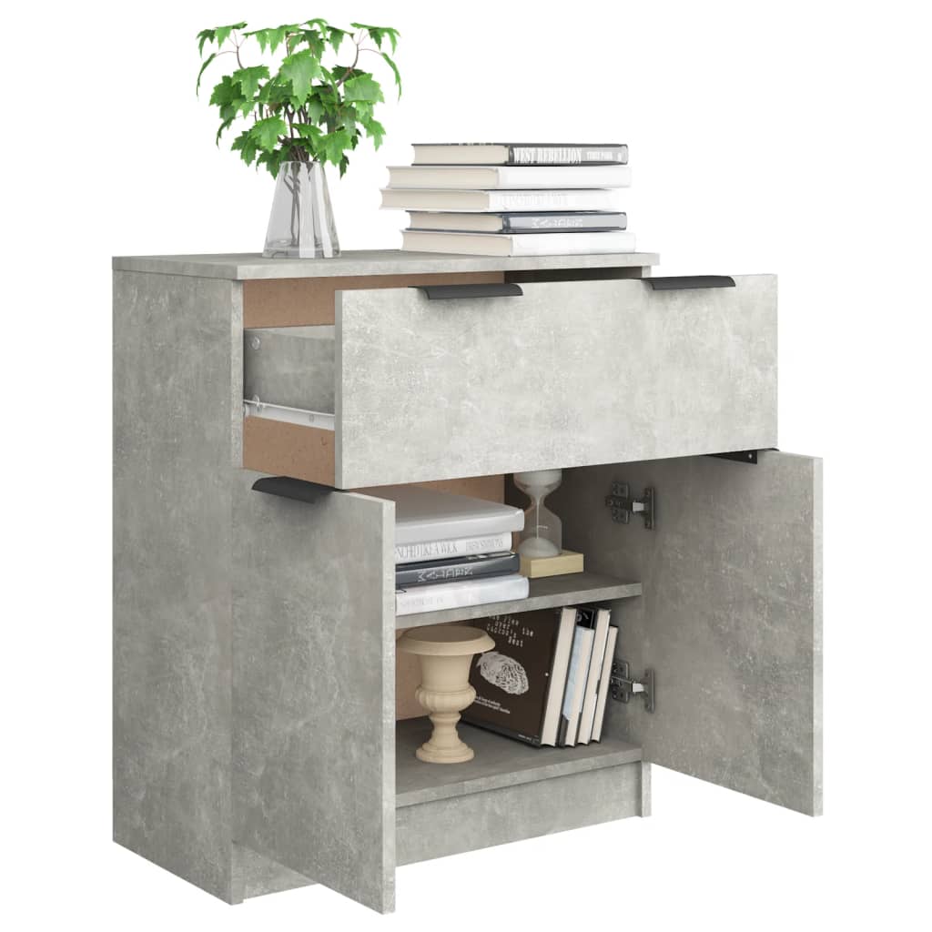 Credenza Grigio Cemento 60x30x70 cm in Legno Multistrato 811092