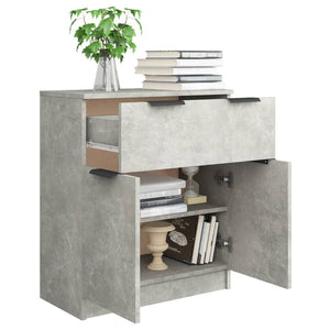 Credenza Grigio Cemento 60x30x70 cm in Legno Multistrato 811092