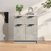 Credenza Grigio Cemento 60x30x70 cm in Legno Multistrato 811092