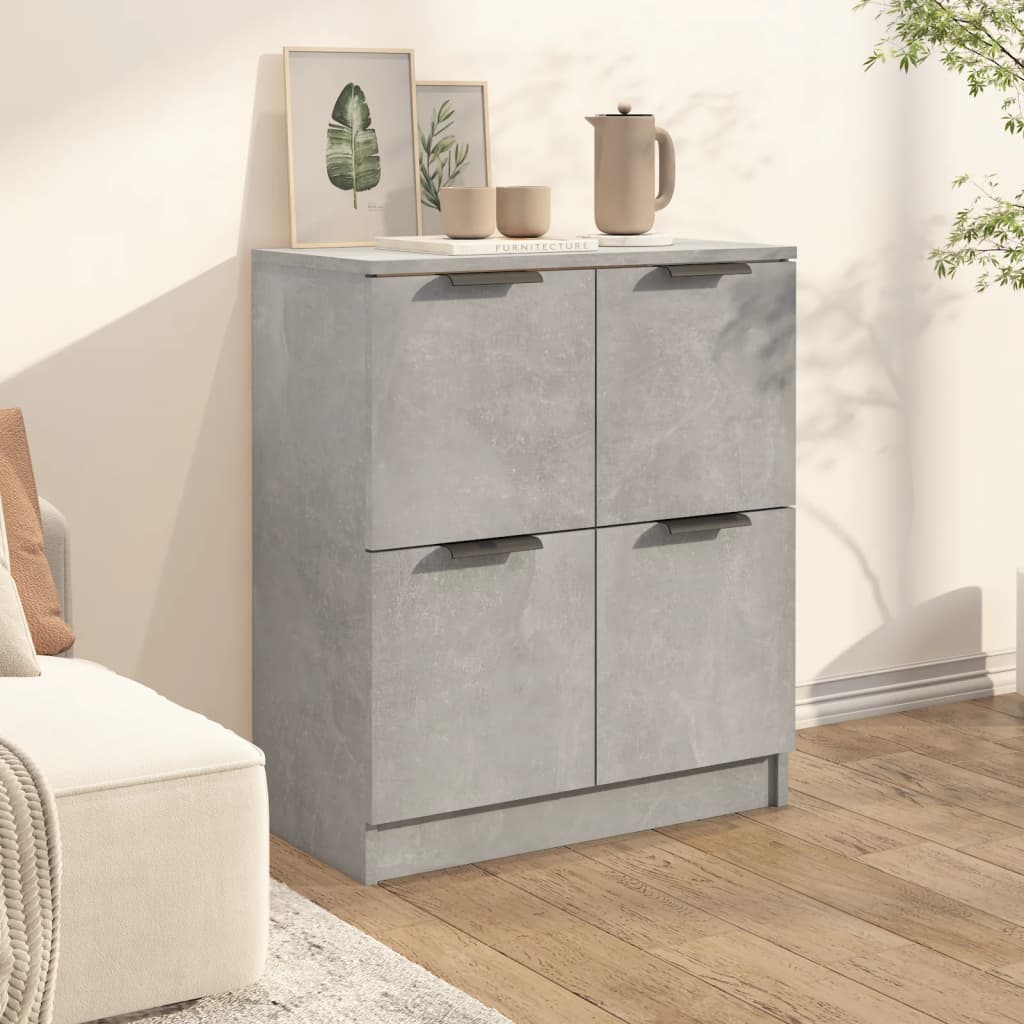 Credenza Grigio Cemento 60x30x70 cm in Legno Multistrato cod mxl 71720