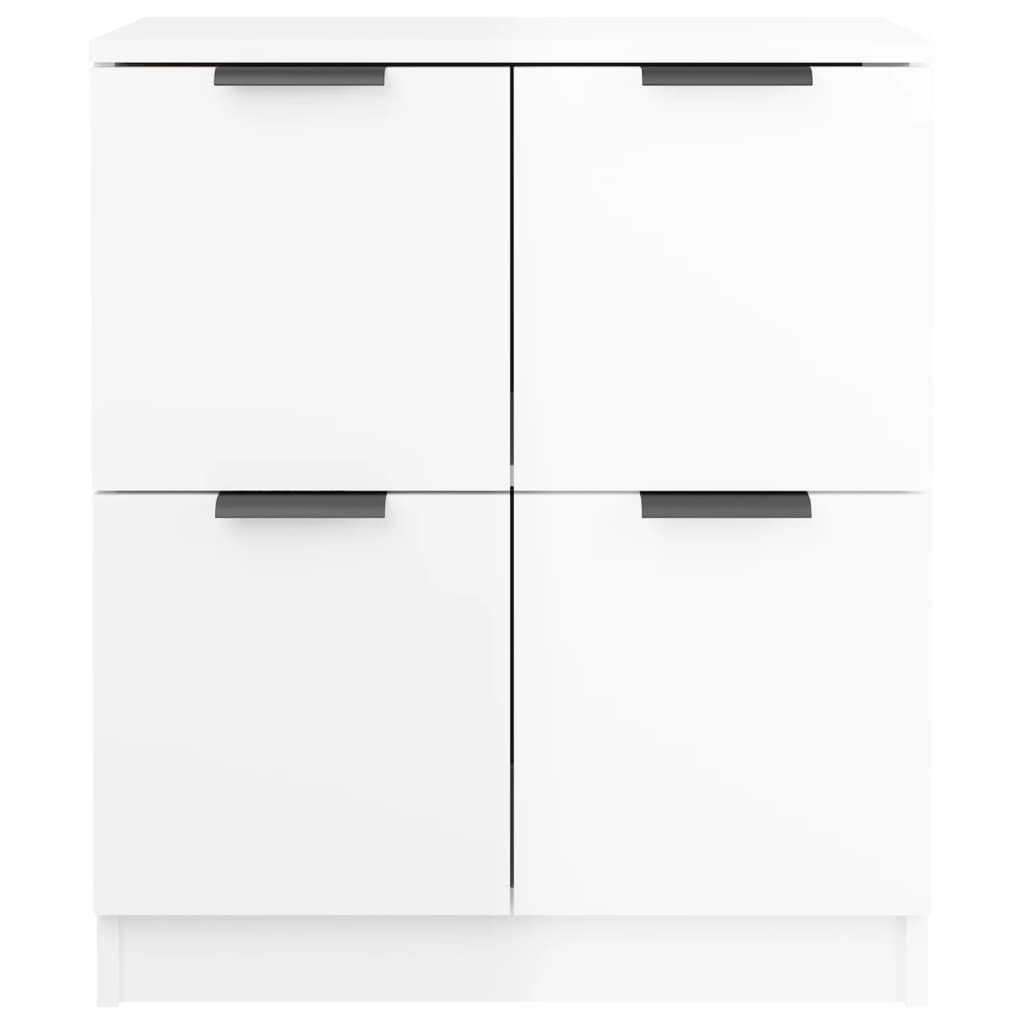 Credenza Bianco Lucido 60x30x70 cm in Legno Multistrato cod mxl 21468