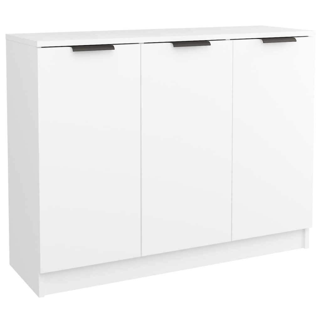 Credenza Bianca 90,5x30x70 cm in Legno Multistrato cod mxl 78186