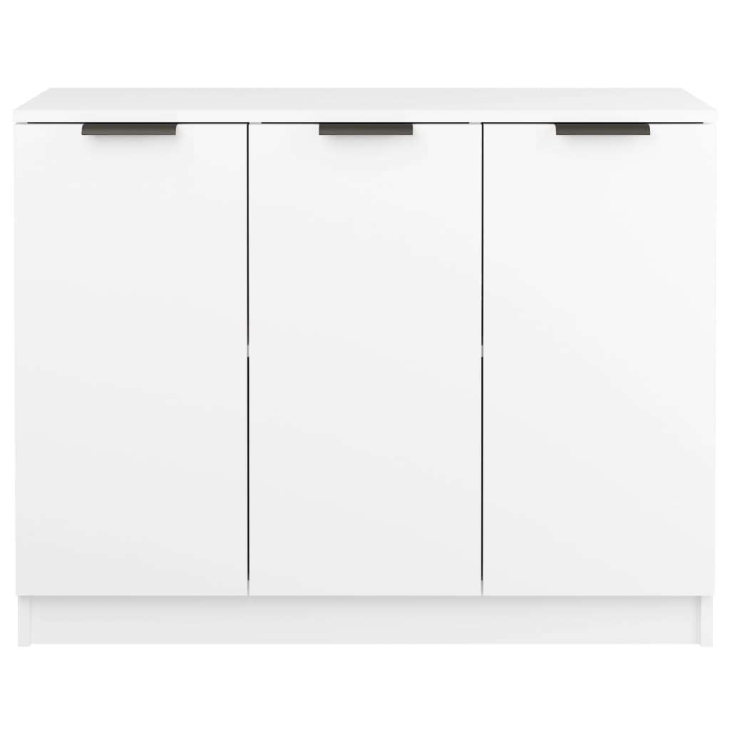 Credenza Bianca 90,5x30x70 cm in Legno Multistrato cod mxl 78186