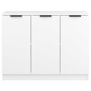 Credenza Bianca 90,5x30x70 cm in Legno Multistrato cod mxl 78186