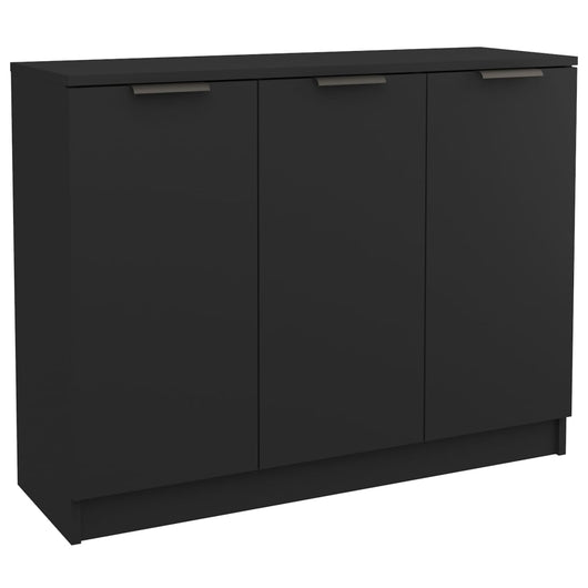 Credenza Nera 90,5x30x70 cm in Legno Multistrato cod mxl 9661