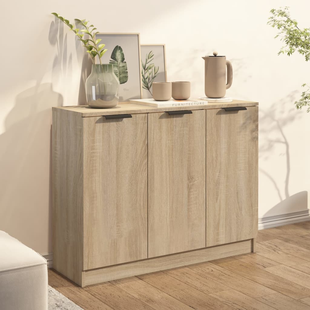 Credenza Rovere Sonoma 90,5x30x70 cm in Legno Multistrato cod mxl 6817