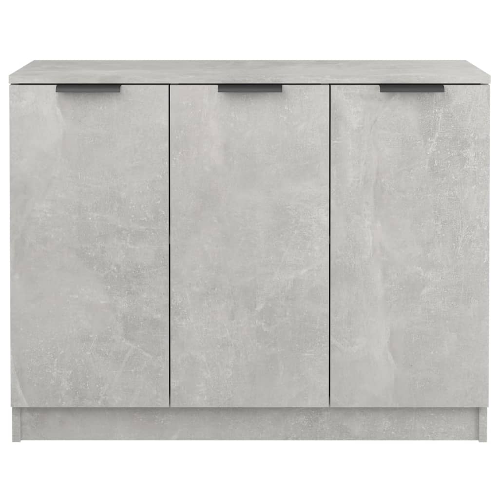 Credenza Grigio Cemento 90,5x30x70 cm in Legno Multistrato