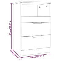 Comodino Rovere Sonoma in Legno Multistrato cod mxl 30904